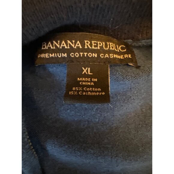 Banana Republic Premium Cotton Cashmere XL Pullover Sweater Mens Winter - Picture 2 of 4